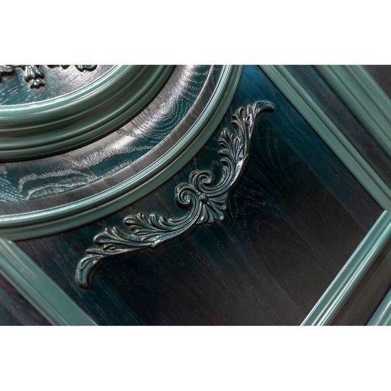 Межкомнатная дверь массив дуба Сорренто изумруд глухая