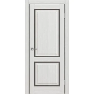 Межкомнатная дверь Тоскана 602С.2121 ясень серебристый со стеклом