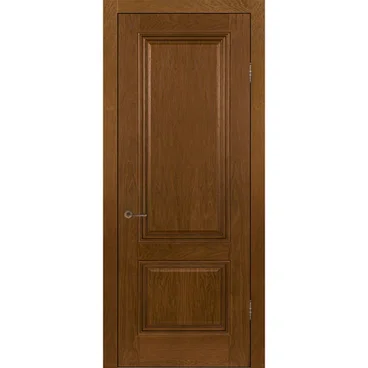 Межкомнатная дверь шпон Прага ШП медовый дуб глухая