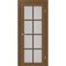Межкомнатная дверь экошпон Турин 541.2222 орех остеклённая