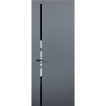 Межкомнатная дверь Палладий 8 антрацит со стеклом