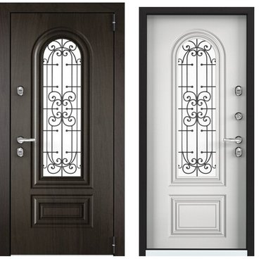 Входная стальная дверь Torex Cottege SNG-2M ФM Чёрное дерево SNG-2 КТ белый