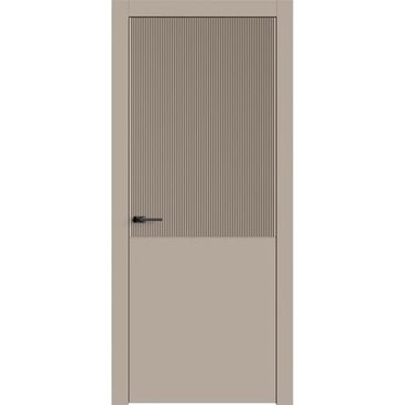 Межкомнатная дверь эмаль Ofram Линнея 7 капучино глухая