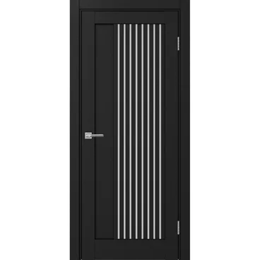 Межкомнатная дверь экошпон Турин 544.12 антрацит остеклённая