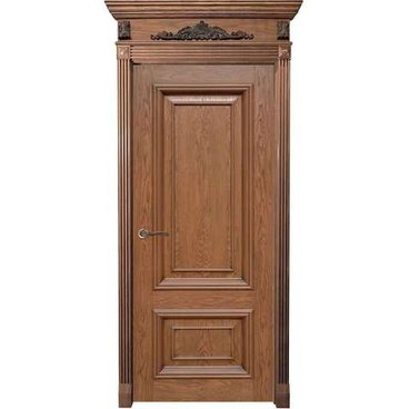 Межкомнатная дверь шпон Капри дуб натуральный с патиной глухая