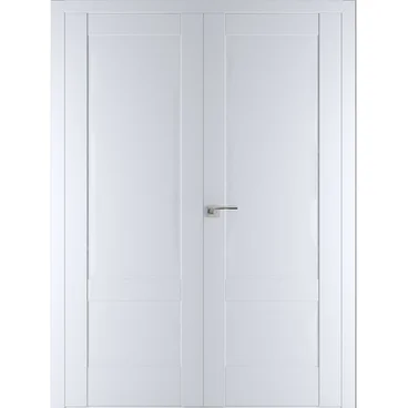 Двустворчатая распашная дверь Кобальт 28 аляска глухая