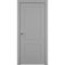Межкомнатная дверь эмаль Ofram Классика 2 серая глухая