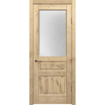 Межкомнатная дверь массив дуба с сучком Дверцов Болонья ПО-1 остеклённая
