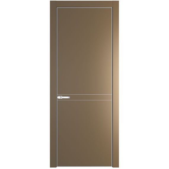 Межкомнатная дверь эмаль Profil Doors 11PA перламутр золото глухая