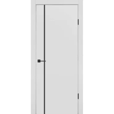 Межкомнатная дверь экошпон ДП-46.11 white silk глухая