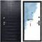 Входная дверь Сенатор Плюс ПВХ альберо Black панель МДФ под покраску