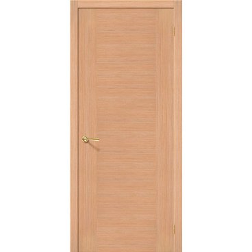 Межкомнатная дверь шпон fine line Рондо дуб глухая