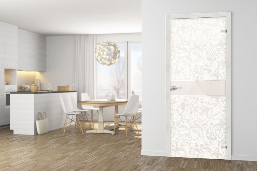 Новая стеклянная дверь Флори