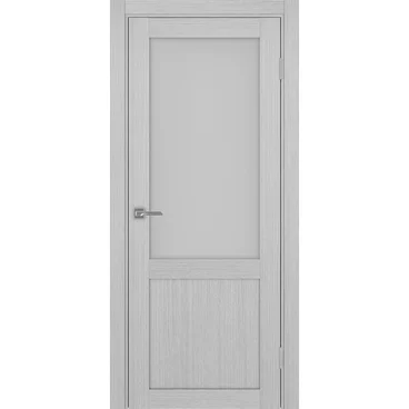 Межкомнатная дверь экошпон Турин 502.21 серый дуб остеклённая