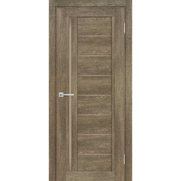 Межкомнатная дверь экошпон Мариам Техно-801 бруно стекло сатинат бронза