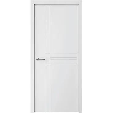 Межкомнатная дверь эмаль Геометрия 3 белая глухая