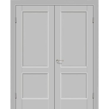 Двустворчатая распашная дверь Кобальт 25 манхэттен глухая