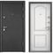 Входная дверь Ultimatum MP чёрный шёлк КВ-8 КТ белый
