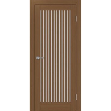 Межкомнатная дверь экошпон Турин 543.2 орех остеклённая