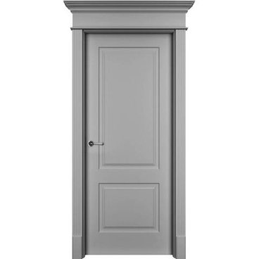 Межкомнатная дверь эмаль Нафта 2 серая глухая
