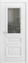 Межкомнатная дверь эмаль Скалино 5 белая со стеклом
