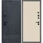 Входная дверь Осло бетон антрацит панель гладкая бежевая