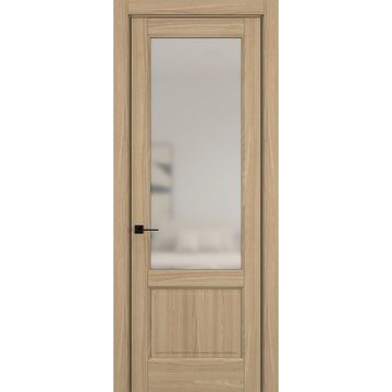 Межкомнатная дверь керамик SC 4 дуб натуральный остеклённая