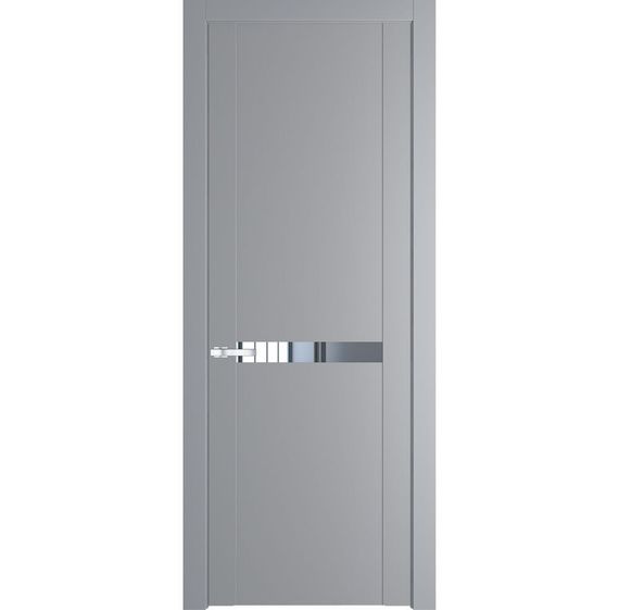 Межкомнатная дверь 1.4P смоки остеклённая