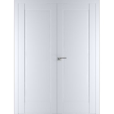 Двустворчатая распашная дверь Кобальт 20 магнолия глухая