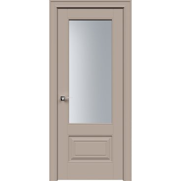 Межкомнатная дверь эмаль Дельта 2 капучино со стеклом
