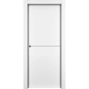 Межкомнатная дверь эмаль 1001 M1 белая глухая