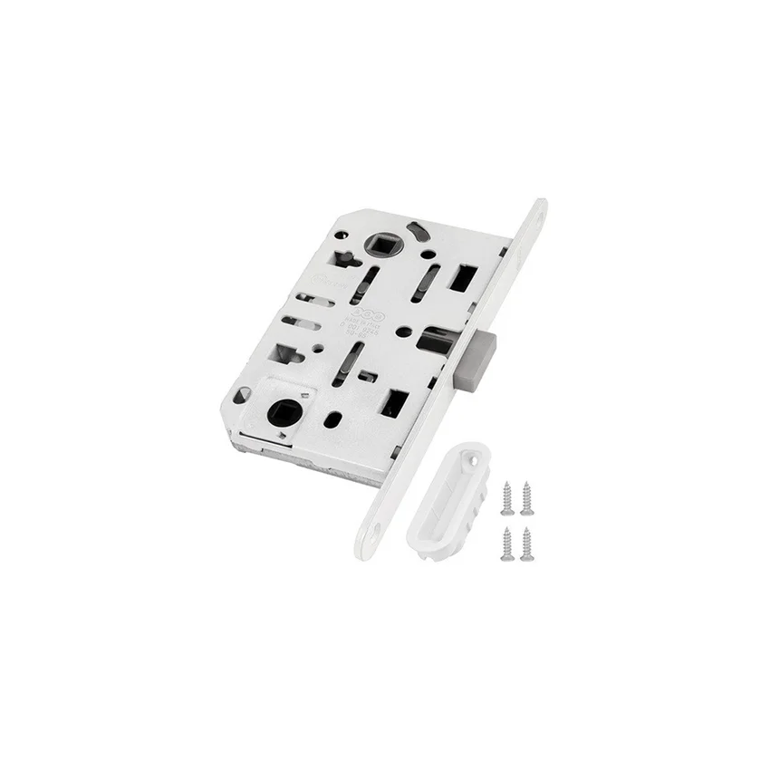 Защёлка магнитная AGB Mediana Polaris for Profil Doors 190 мм с ответной планкой белый матовый