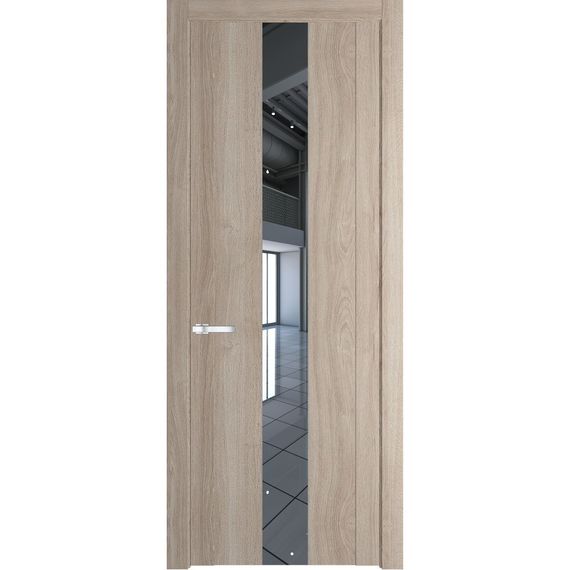 Межкомнатная дверь 1.9N дуб сонома остеклённая