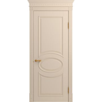 Межкомнатная дверь массив бука Viporte Лацио ваниль глухая