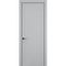 Фото межкомнатной двери керамик FL 1 серый глухая