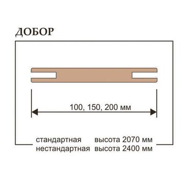 Добор дверной телескопический Uberture серия Light Soft touch, UniLine Soft touch