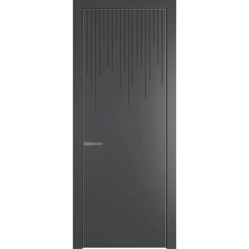Межкомнатная дверь 8PA графит глухая