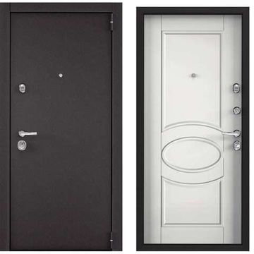 Входная стальная дверь Torex Super Omega 100 горячий шоколад SO-NC-3 белый