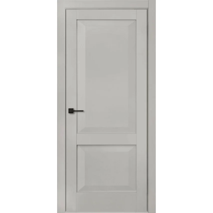 Межкомнатная дверь экошпон ДП-2 gray silk глухая