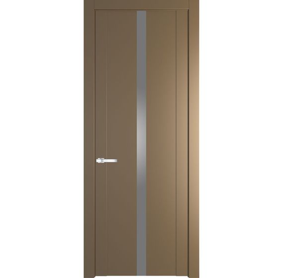 Межкомнатная дверь 1.8P перламутр золото остеклённая