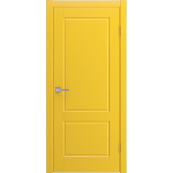 Фото двери Патриция желтая эмаль RAL 1018 глухая