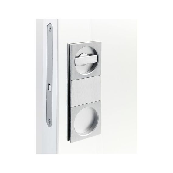 Дверная ручка для раздвижной двери квадрат на общей планке