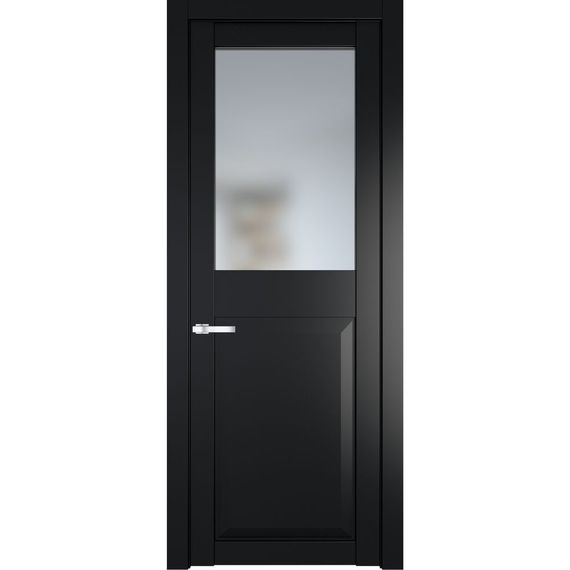 Межкомнатная дверь эмаль Profil Doors 1.6.2PD блэк остеклённая