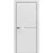 Межкомнатная дверь Porta-50.1 4AB белая Shellac White Al чёрная кромка с молдингом