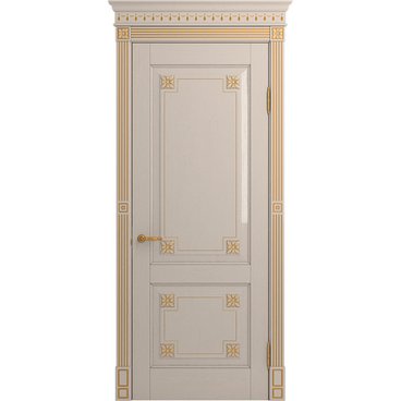 Межкомнатная дверь массив дуба Viporte Флоренция прованс глянец глухая