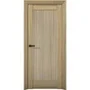 Межкомнатная дверь Никель 4 дуб светлый со стеклом