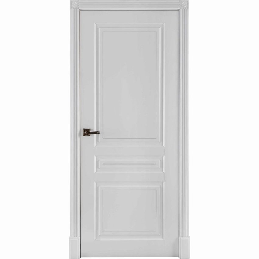 Межкомнатная дверь эмаль Турин белая глухая