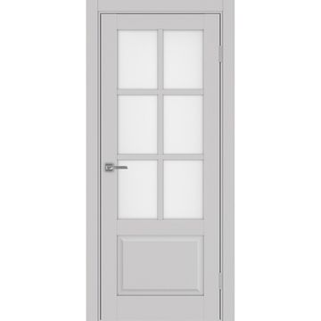 Межкомнатная дверь Тоскана 641.2221 пепельный со стеклом