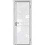 Межкомнатная алюминиевая дверь 9AG белая матовая RAL 9003 остеклённая