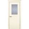 Фото межкомнатной двери эмаль Текона Смальта 01 слоновая кость RAL 1013 остеклённая